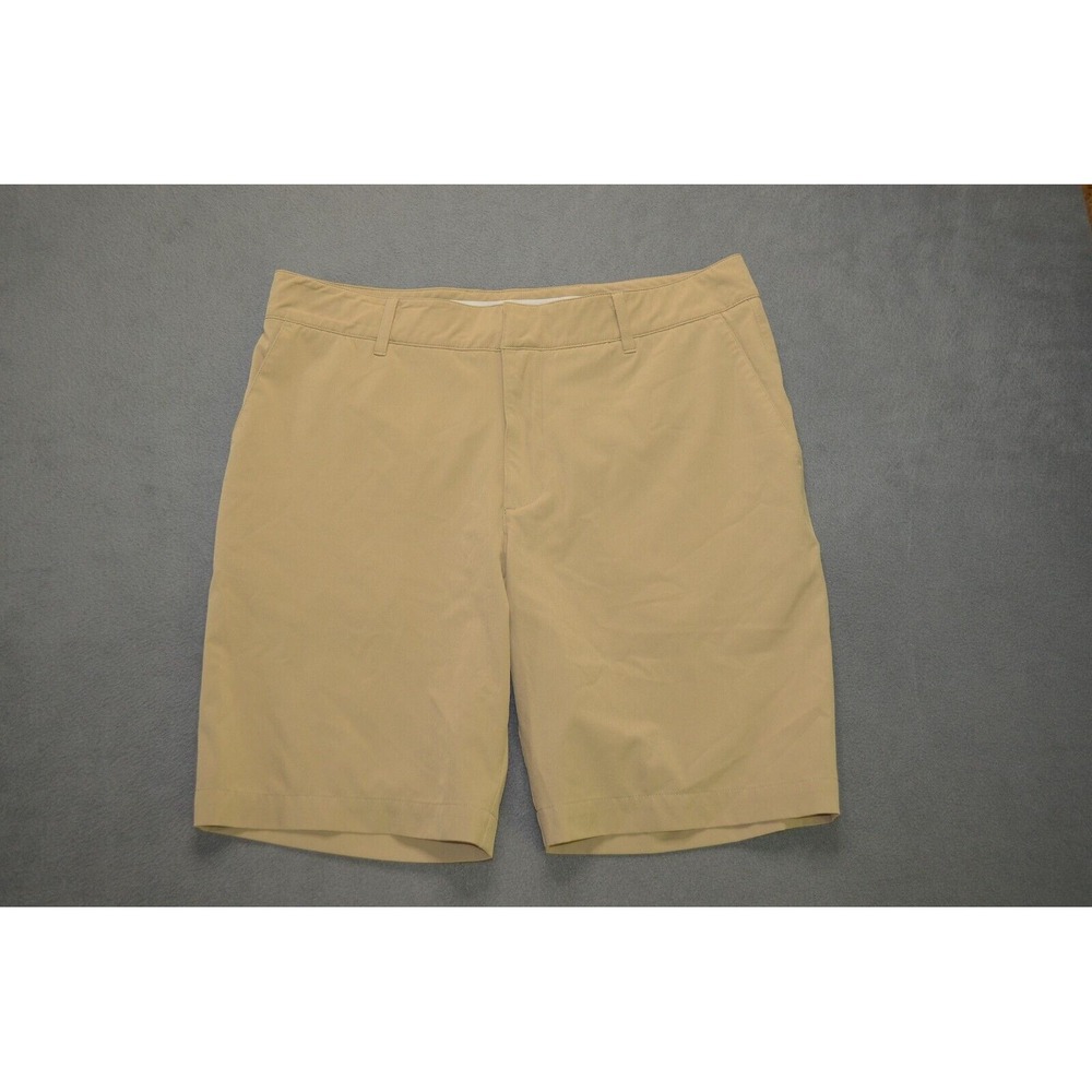 Lacoste Men's Reg Fit Stretch Gabardine Shorts Size 34 NWOT‎ 9" Beige Stretch